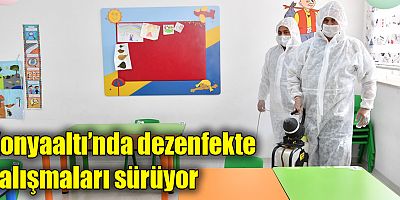Konyaaltı’nda dezenfekte çalışmaları sürüyor 