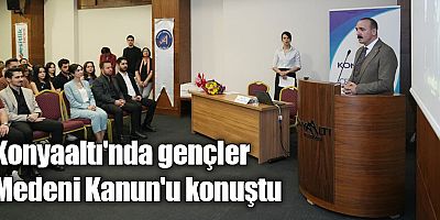 Konyaaltı'nda gençler Medeni Kanun'u konuştu