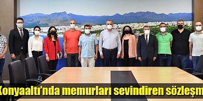 Konyaaltı’nda memurları sevindiren sözleşme