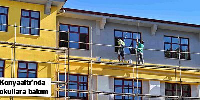 Konyaaltı’nda okullara bakım
