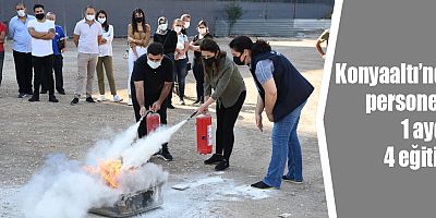 Konyaaltı’nda personele 1 ayda 4 eğitim