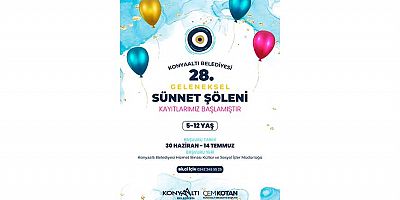 Konyaaltı'nda sünnet şöleni kayıtları başladı