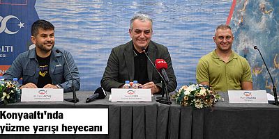 Konyaaltı'nda yüzme yarışı heyecanı