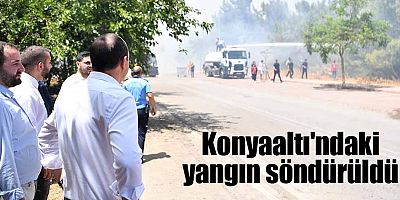 Konyaaltı'ndaki yangın söndürüldü