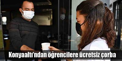 Konyaaltı’ndan öğrencilere ücretsiz çorba