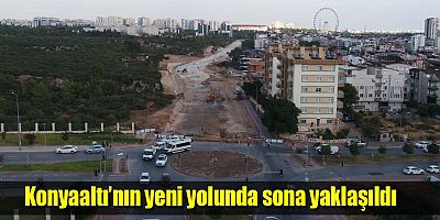 Konyaaltı’nın yeni yolunda sona yaklaşıldı