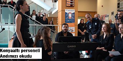 Konyaaltı personeli Andımızı okudu