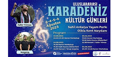 Konyaaltı Sahili’nde Karadeniz ezgileri yankılanacak