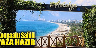Konyaaltı Sahili yaza hazır