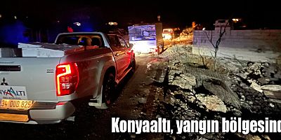 Konyaaltı, yangın bölgesinde