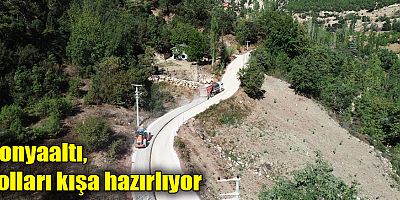 Konyaaltı, yolları kışa hazırlıyor