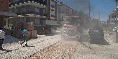 Korkuteli Belediyesi 15 Günde 170 Ton Sathi Kaplama Yaptı