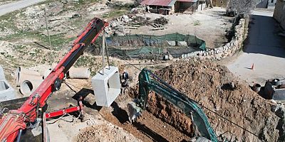 Korkuteli Belediyesi’nden Küçükköy’de Alt Yapı Çalışması