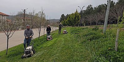 Korkuteli'nde bahar mesaisi, mesire alanları yaza hazırlanıyor