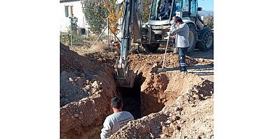 Korkuteli’nde yeni imar yolları
üzerinde kanalizasyon çalışması