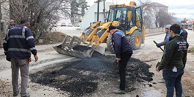 Korkuteli'nde yollarda yoğun mesai