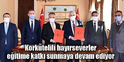 Korkutelili hayırseverler eğitime katkı sunmaya devam ediyor