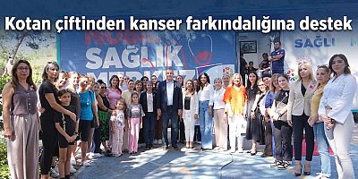 Kotan çiftinden kanser farkındalığına destek