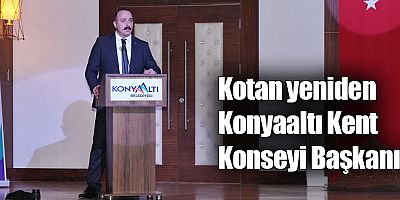 Kotan yeniden Konyaaltı Kent Konseyi Başkanı