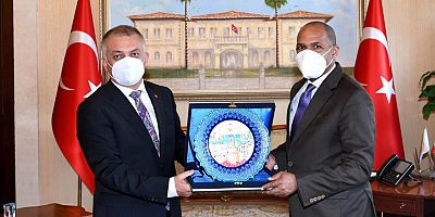 Küba Ankara Büyükelçisi Nunez, Vali Yazıcı'yı ziyaret etti