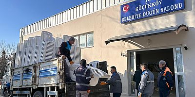 Küçükköy Sosyal Tesisi'ne Başkan Caran'dan anlamlı destek: 500 yeni sandalye teslim edildi