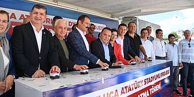 Kumluca Atatürk Stadyumunun temel atma töreni düzenlendi