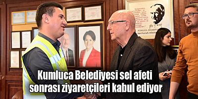 Kumluca Belediyesi sel afeti  sonrası ziyaretçileri kabul ediyor