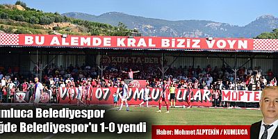 Kumluca Belediyespor Niğde Belediyespor'u 1-0 yendi