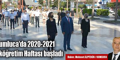 Kumluca'da 2020-2021 İlköğretim Haftası başladı