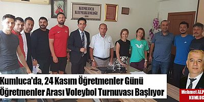 24 Kasım Öğretmenler Günü Öğretmenler Arası Voleybol Turnuvası Başlıyor