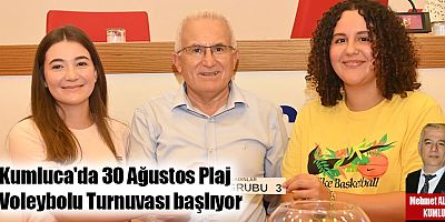 Kumluca'da 30 Ağustos Plaj Voleybolu Turnuvası başlıyor