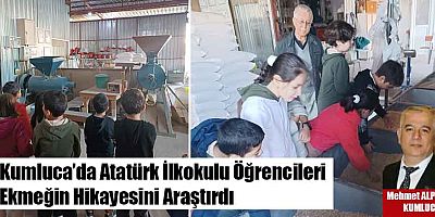 Kumluca’da Atatürk İlkokulu Öğrencileri Ekmeğin Hikayesini Araştırdı