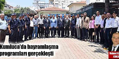 Kumluca'da bayramlaşma programları gerçekleşti