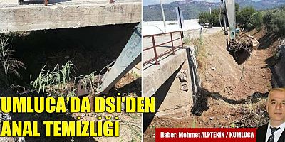 Kumluca'da DSİ'den kanal temizliği