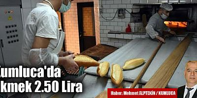 Kumluca'da Ekmek 2.50 Lira