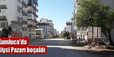 Kumluca'da Giysi Pazarı Boşaldı