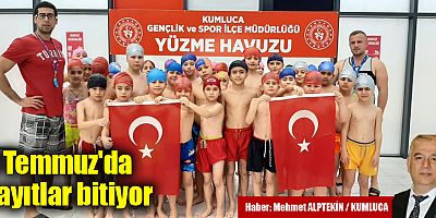 Kumluca'da karne hediyesi yüzme kursu