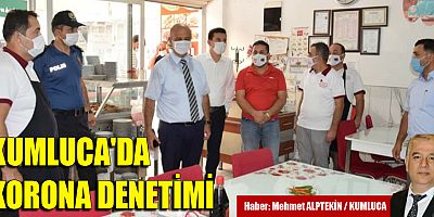 Kumluca'da korona denetimi
