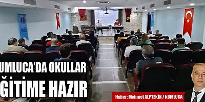 Kumluca'da okullar eğitime hazır