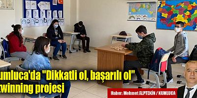 Kumluca'da, Sarıcasu Özel Eğitim Meslek Okulu'ndan “dikkatli ol, başarılı ol” etwinning projesi