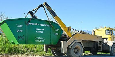 Kumluca'da sebze-meyve ve sanayi atıkları için 6 yeni konteyner