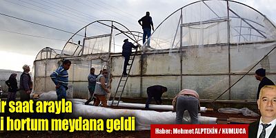 Kumluca'da selden sonra hortum felaketi