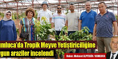 Kumluca’da Tropik Meyve Yetiştiriciliğine uygun araziler incelendi