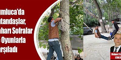 Kumluca'da Vatandaşlar, Baharı Sofralar ve Oyunlarla Karşıladı