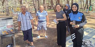 Kumluca'da vatandaşlara orman yangınlarına karşı uyarı