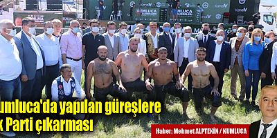 Kumluca'da yapılan güreşlere Ak Parti çıkarması