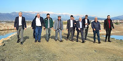 Kumluca’da Yapımı Devam Eden, Taşkın Koruma Tesisi İnşaatı ve Dere Islah Çalışmaları Yerinde İncelendi