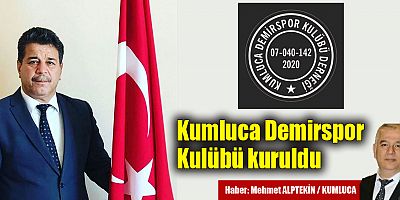 Kumluca Demirspor Kulübü kuruldu