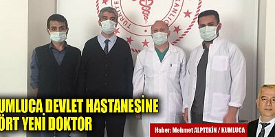 Kumluca Devlet Hastanesi'ne dört yeni doktor