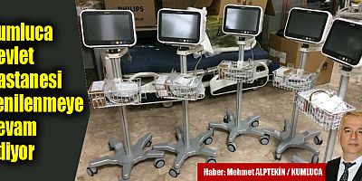 Kumluca Devlet Hastanesi yenilenmeye devam ediyor